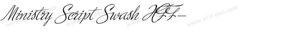 Ministry Script Swash HFF字体转换